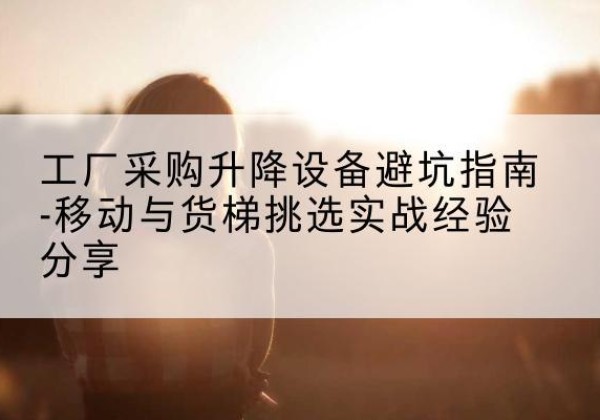全州移动式升降机怎么选-工厂采购升降设备避坑指南-移动与货梯挑选实战经验分享